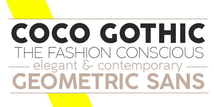 Пример шрифта Coco Gothic Bold Italic