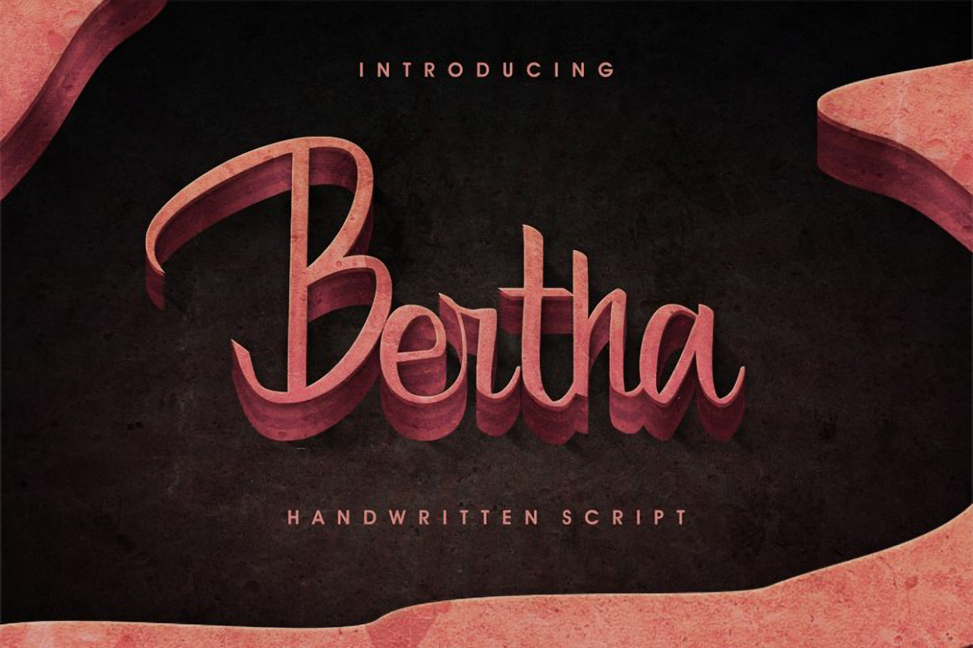 Пример шрифта Bertha