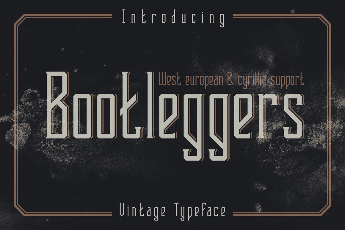 Пример шрифта Bootleggers