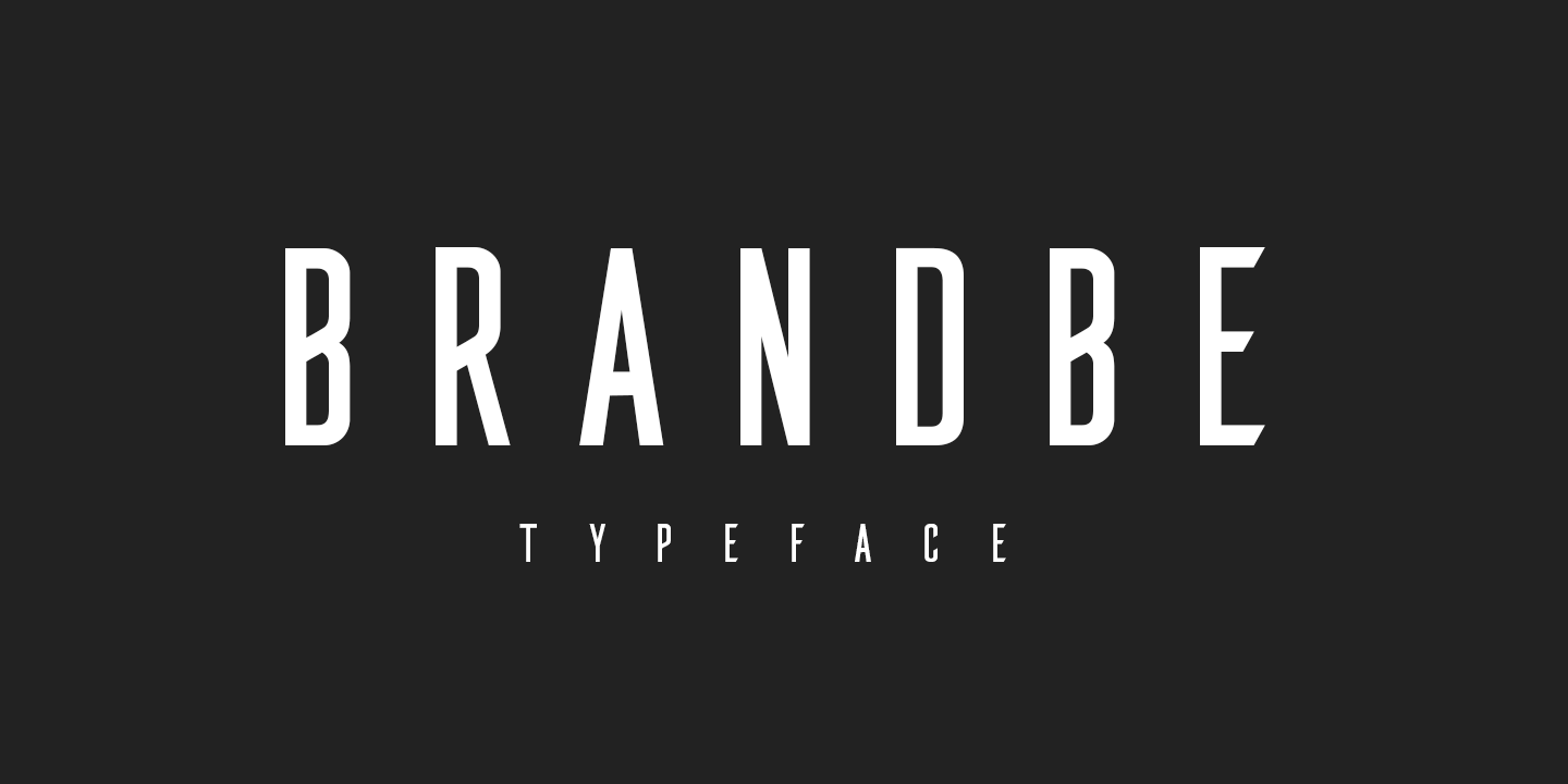 Пример шрифта Brandbe Bold