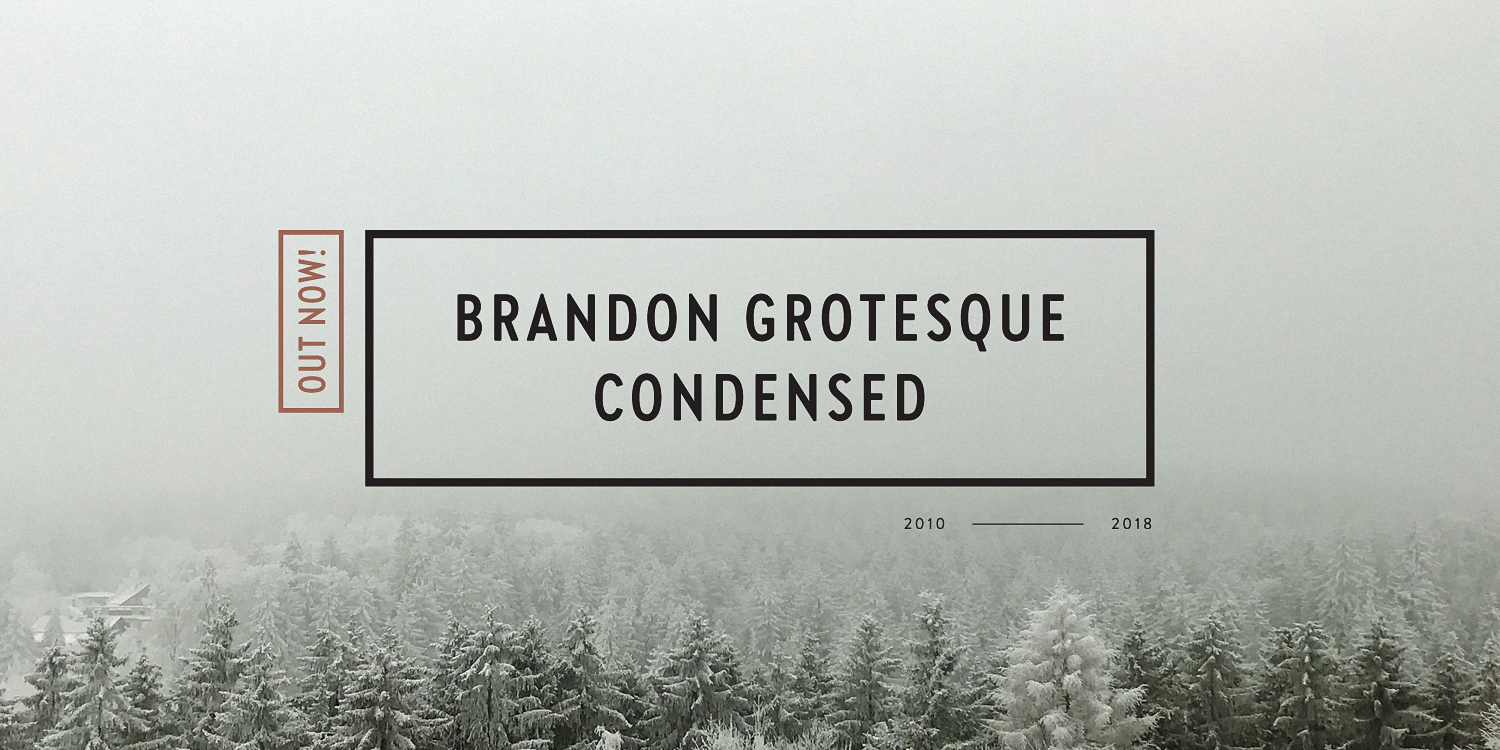 Пример шрифта Brandon Grotesque Condensed Light