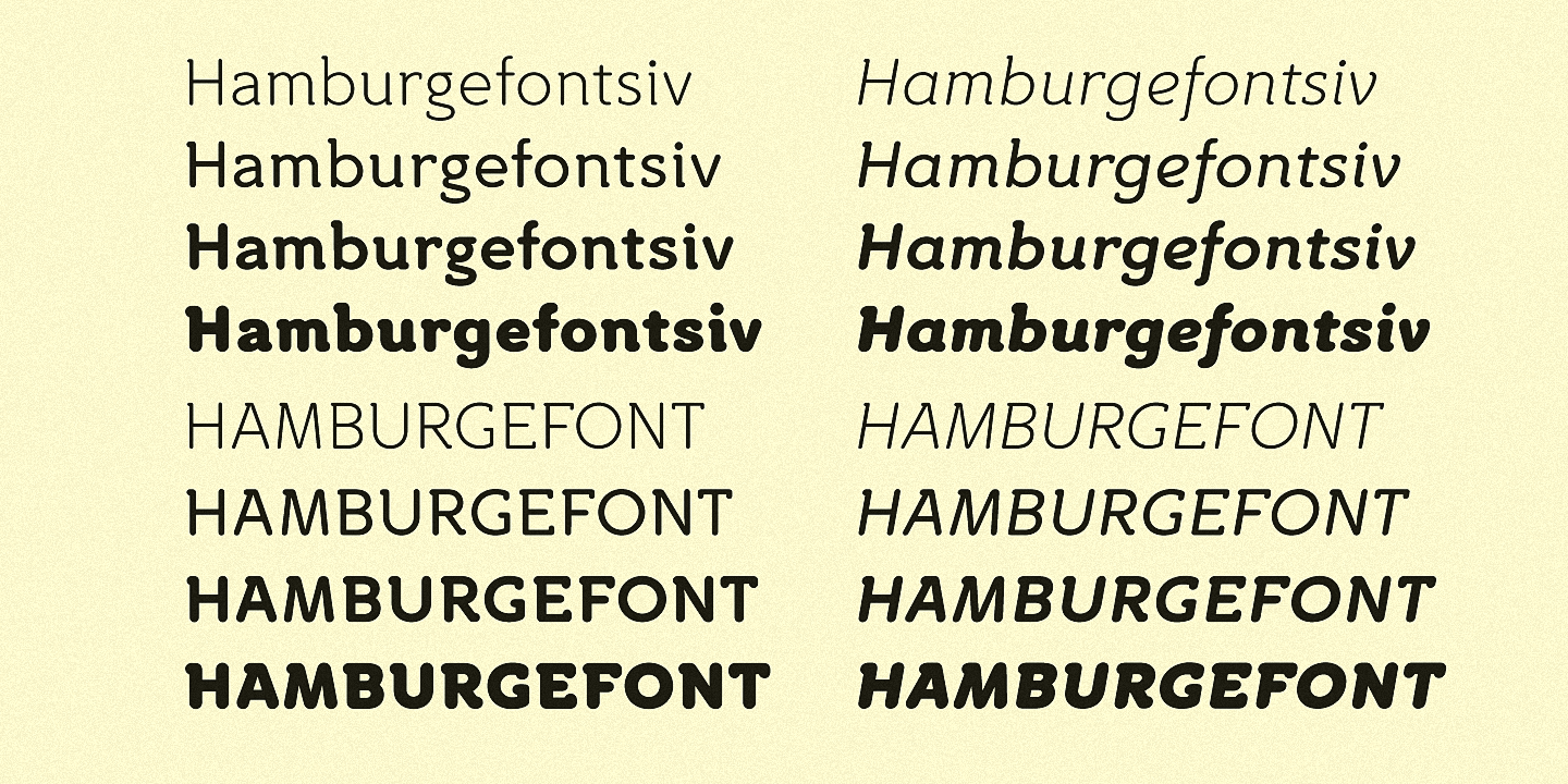 Пример шрифта Croog Pro Italic