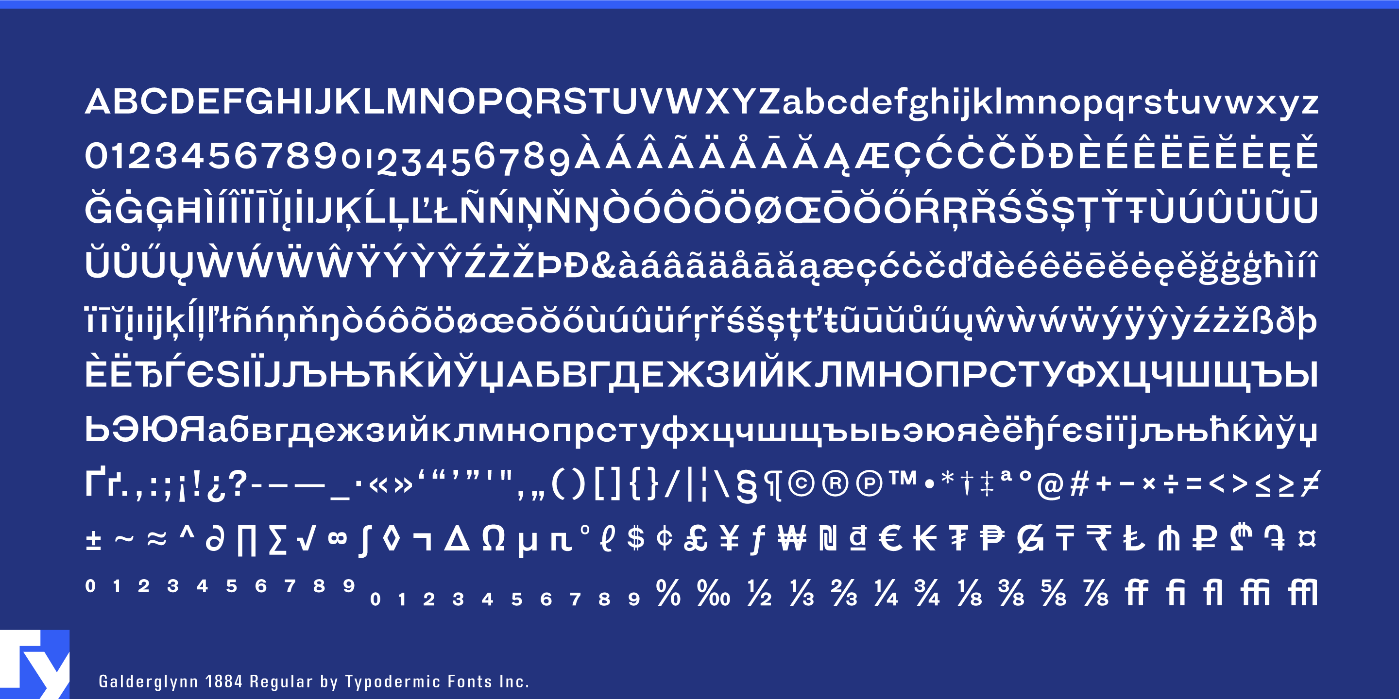 Пример шрифта Galderglynn 1884 DemiBold Italic
