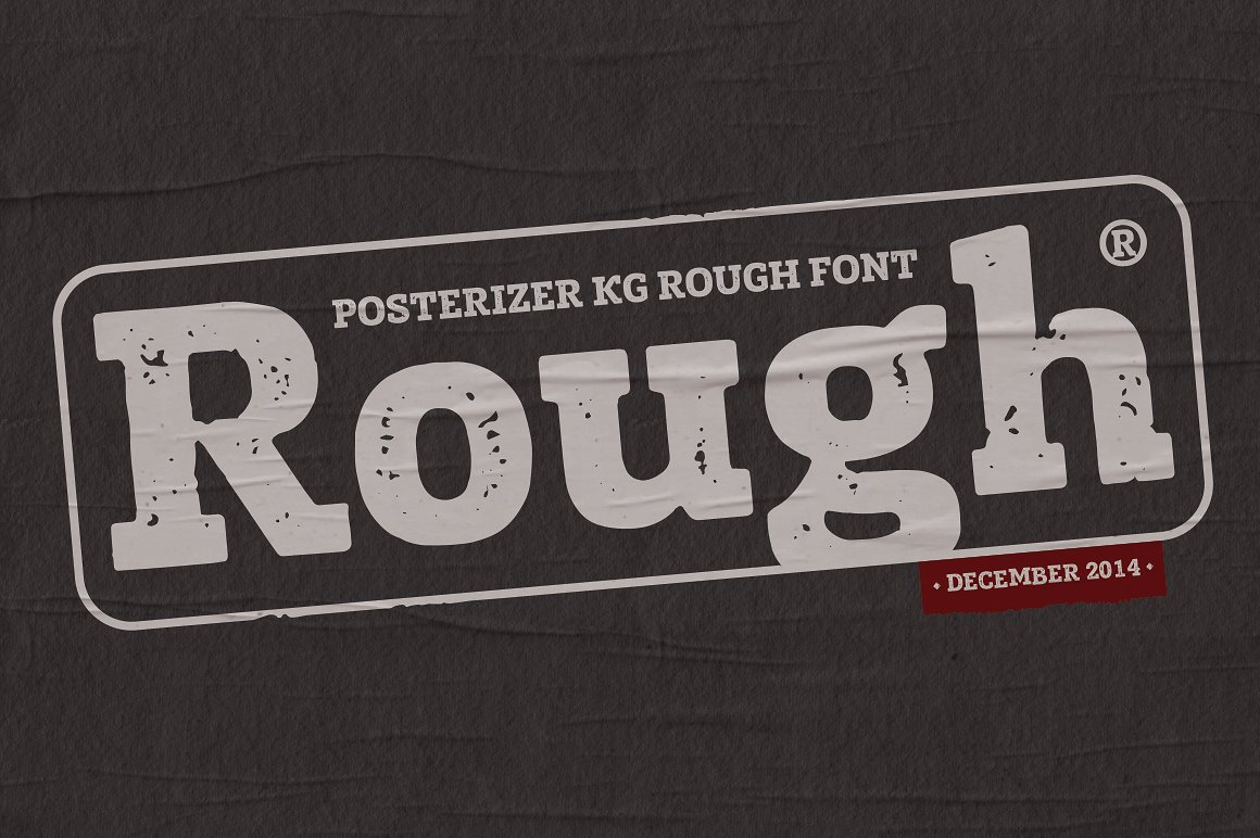 Пример шрифта Posterizer KG Rough