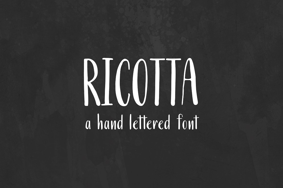 Пример шрифта Ricotta