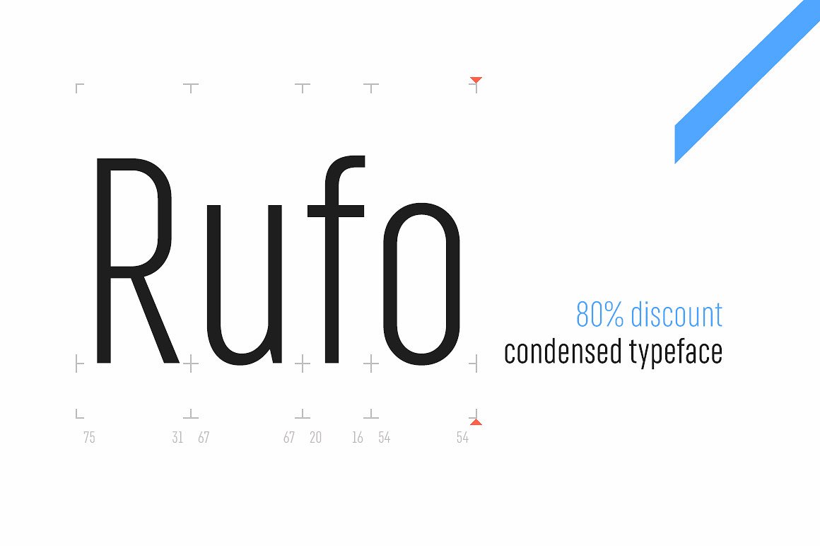 Пример шрифта RF Rufo