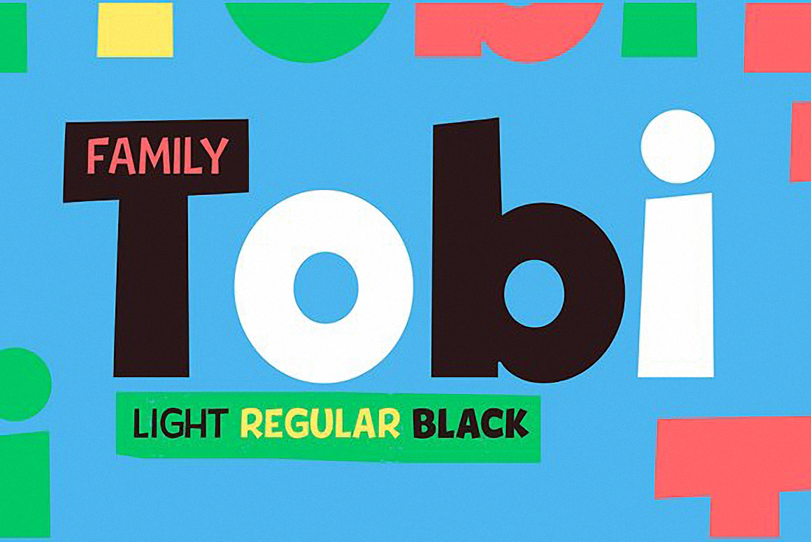Пример шрифта Tobi Black