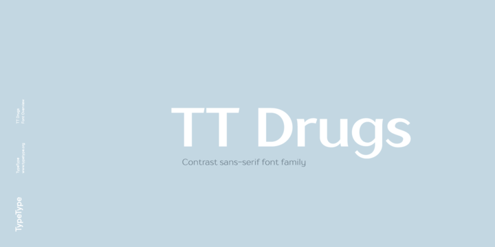 Пример шрифта TT Drugs