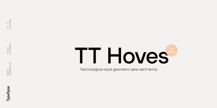 Пример шрифта TT Hoves
