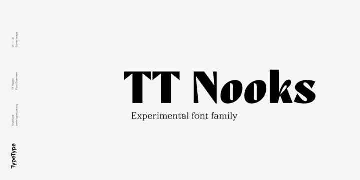 Пример шрифта TT Nooks