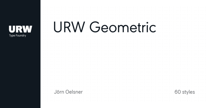 Пример шрифта URW Geometric
