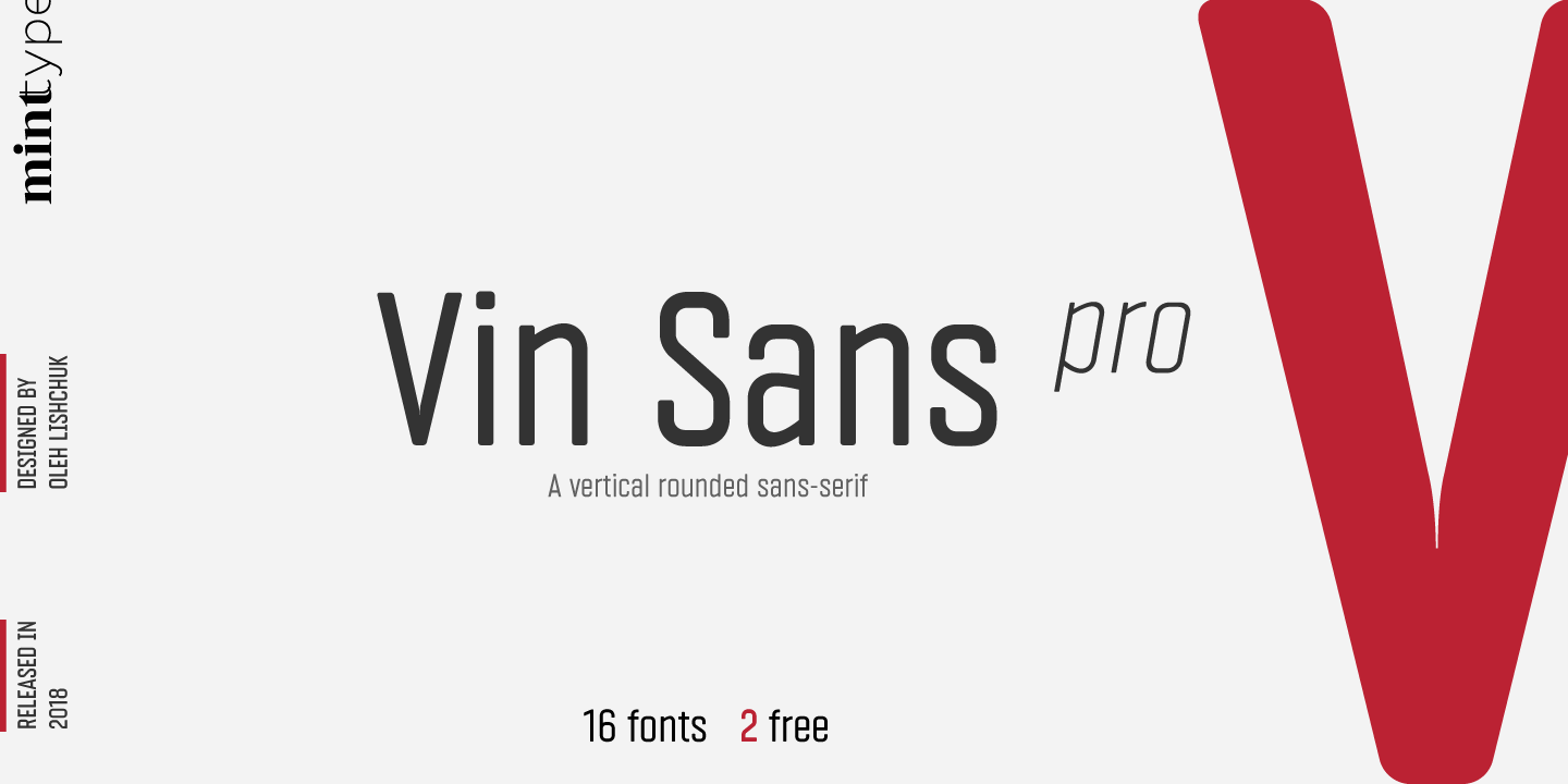 Пример шрифта Vin Sans Pro