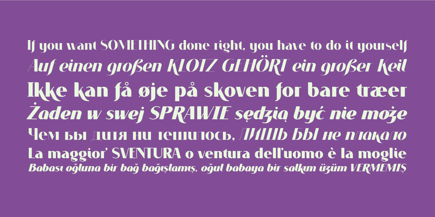 Пример шрифта Voguer Sans Bold