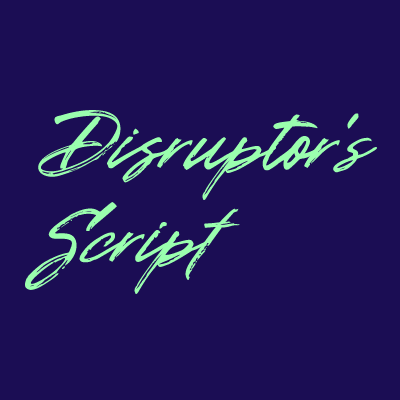 Пример шрифта Disruptors Script