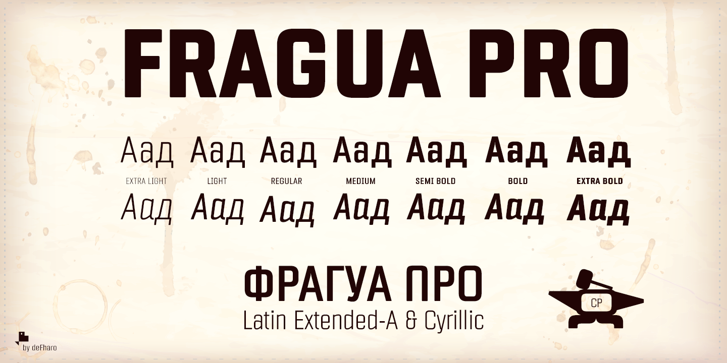 Пример шрифта Fragua Pro Medium Italic