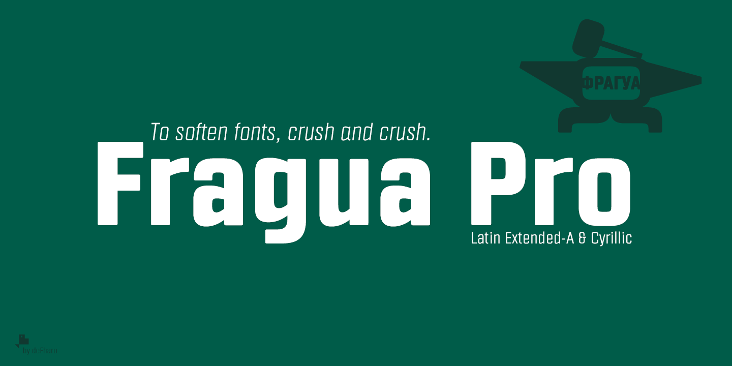 Пример шрифта Fragua Pro
