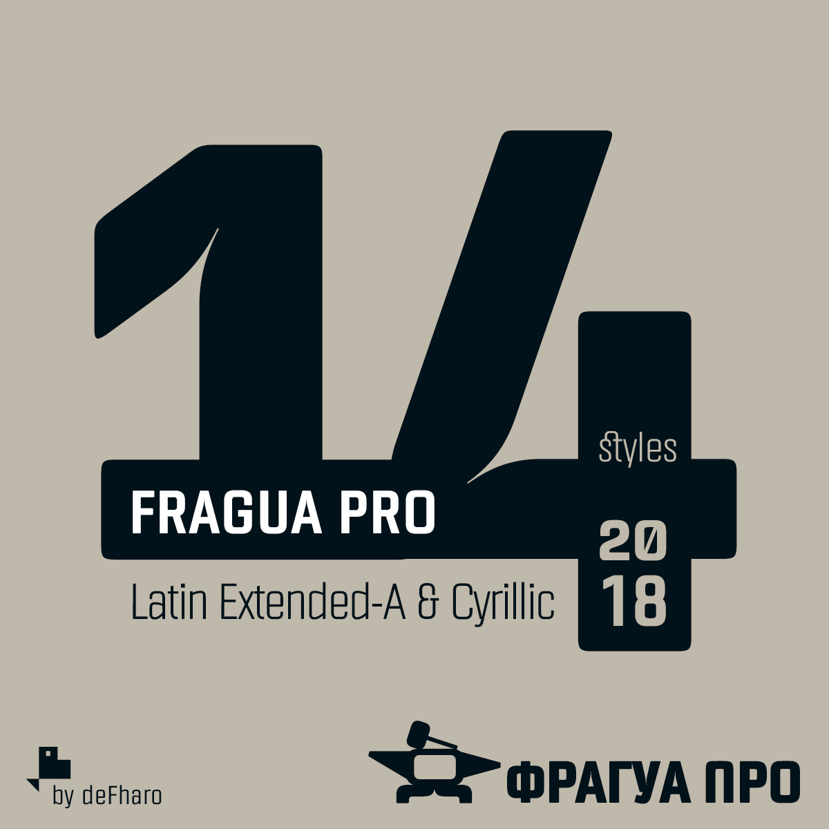 Пример шрифта Fragua Pro Italic