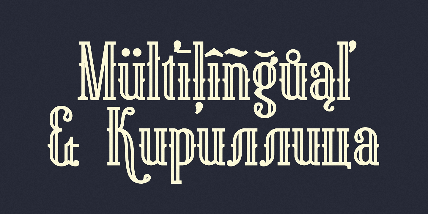 Пример шрифта Gunhill Bold Outline