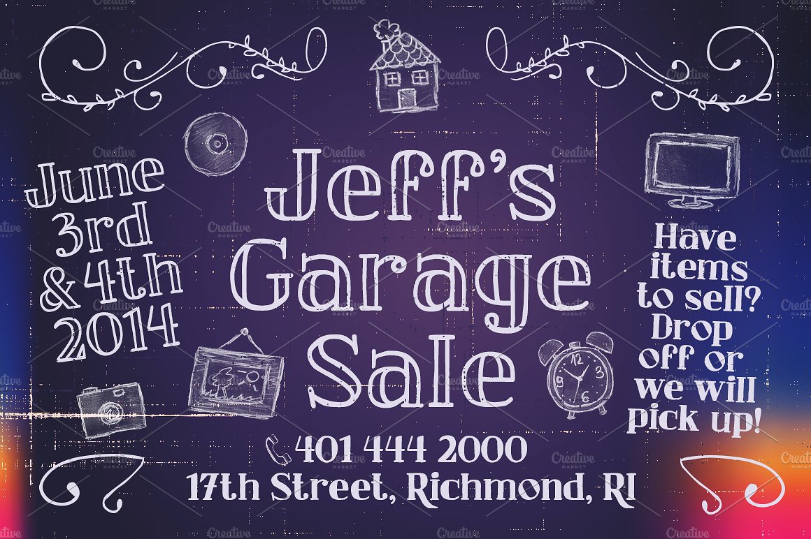 Пример шрифта Jeff's Garage Regular