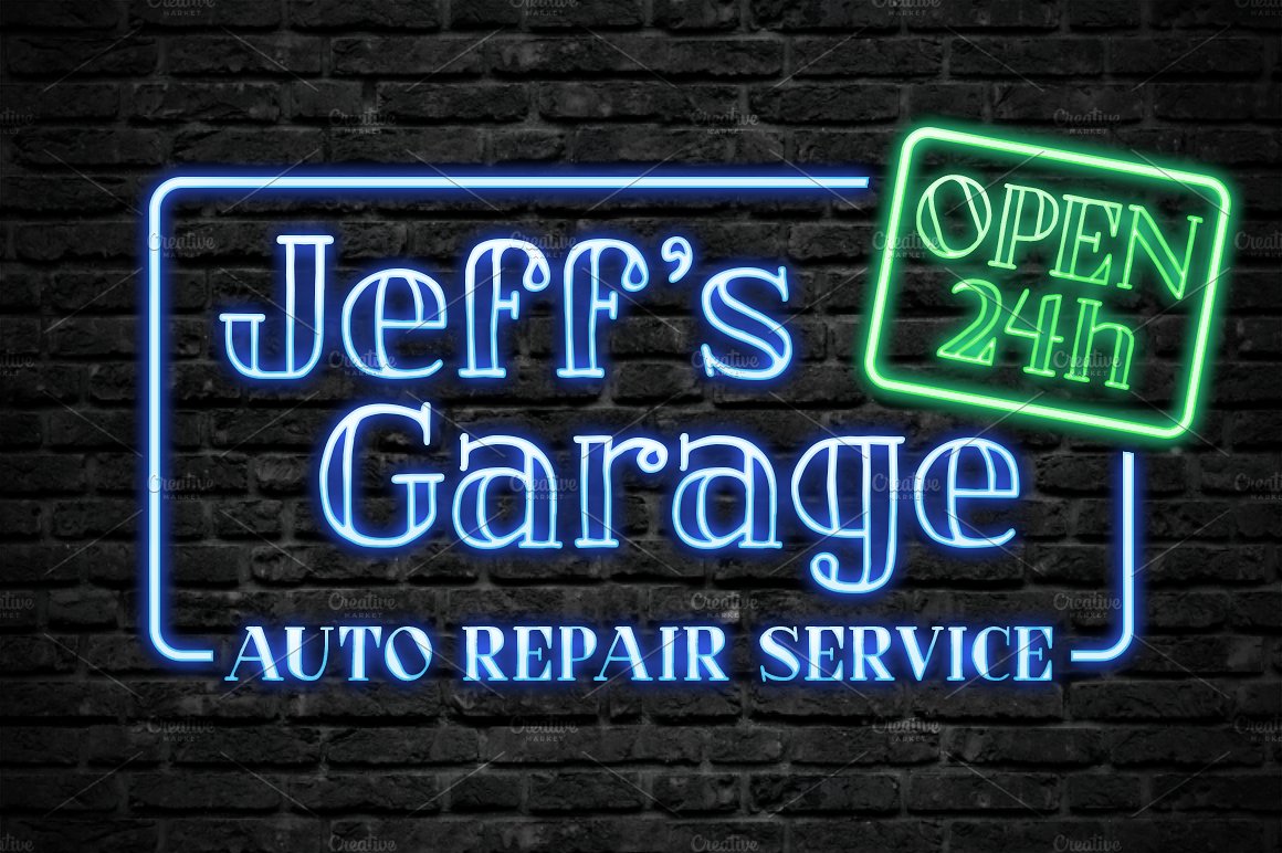 Пример шрифта Jeff's Garage Sketch