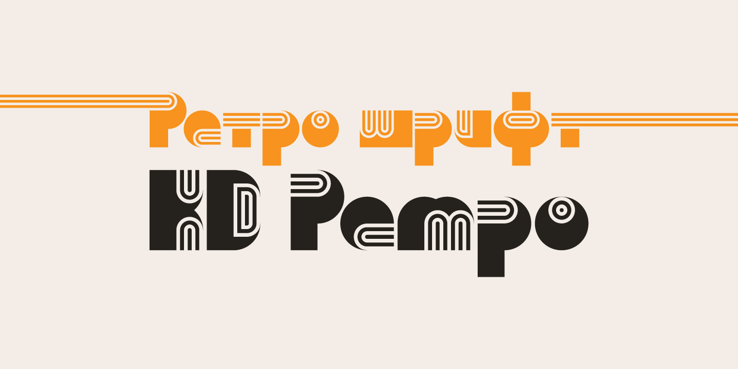 Пример шрифта KD Pempo