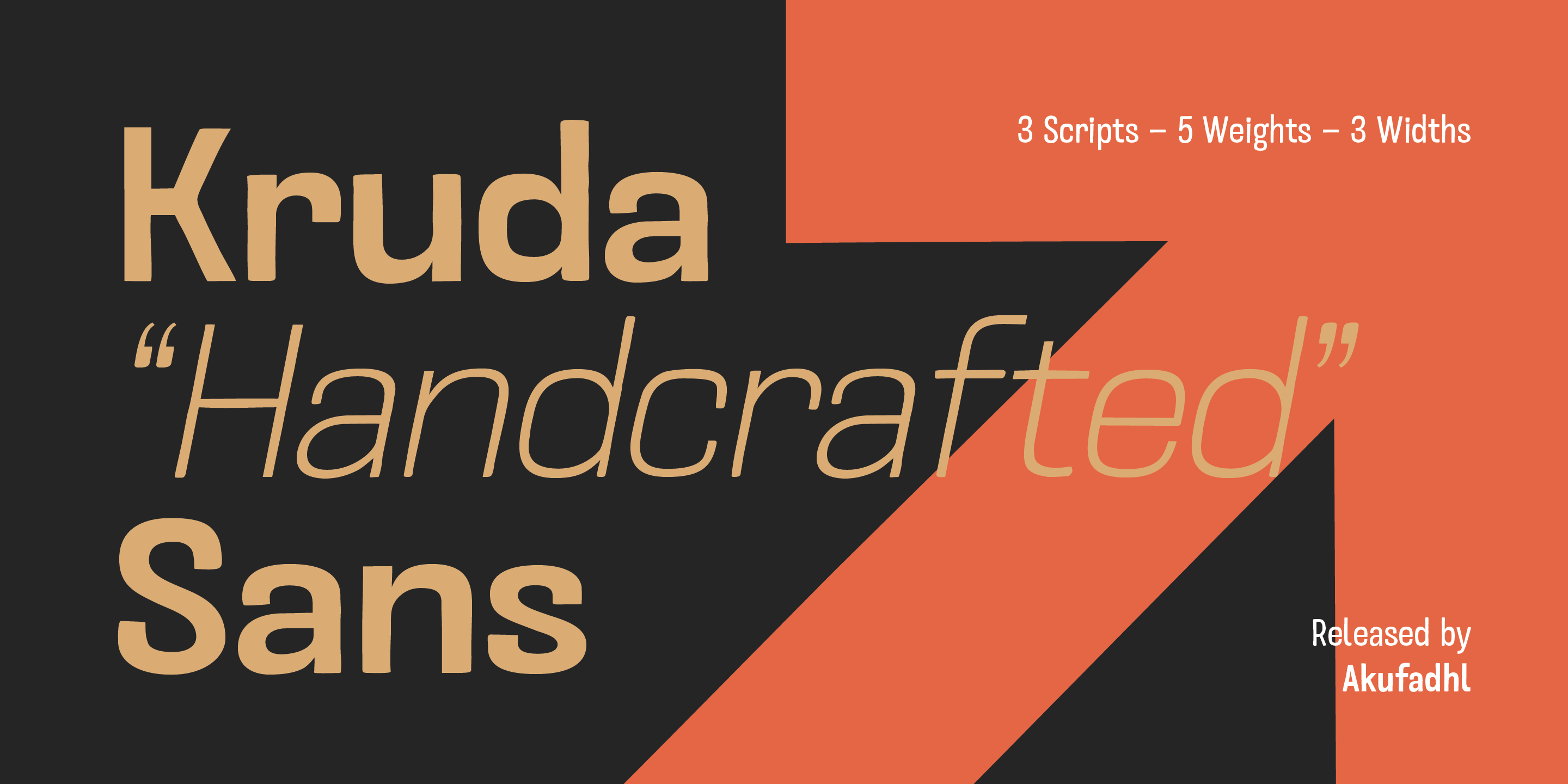 Пример шрифта Kruda Light Slanted