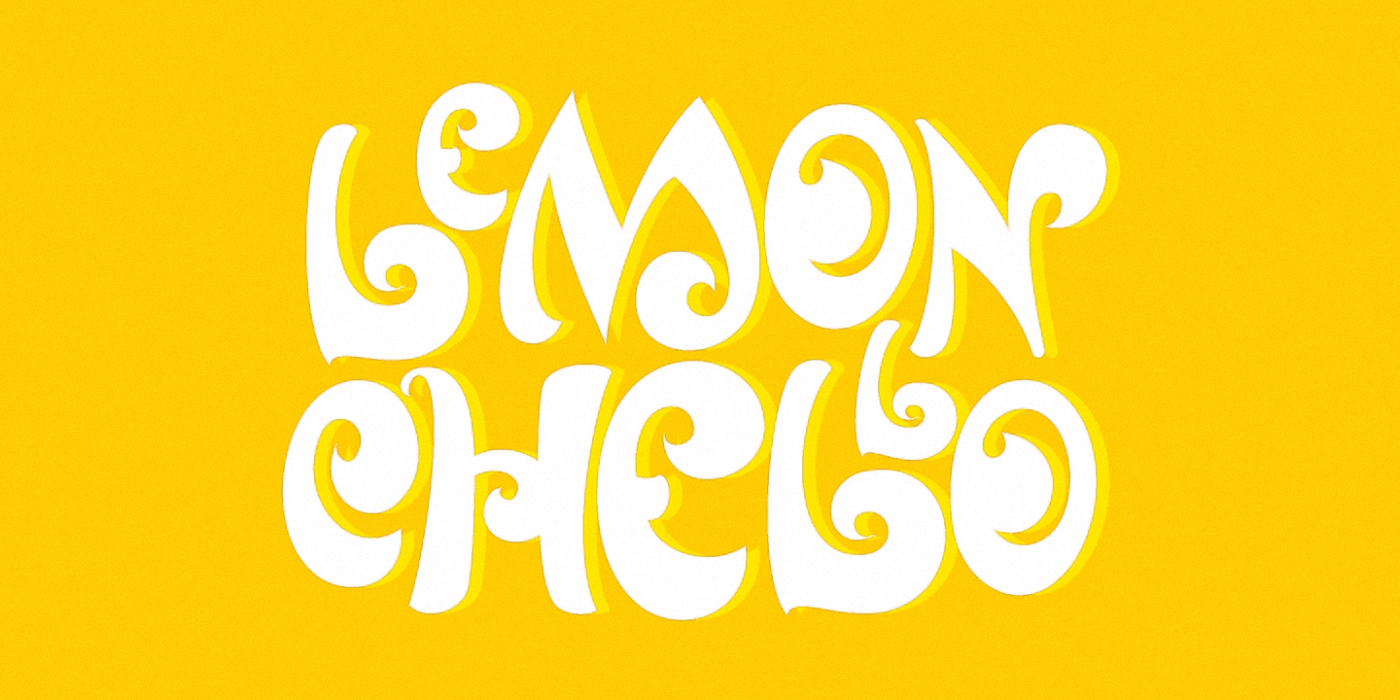 Пример шрифта Lemonchello Regular