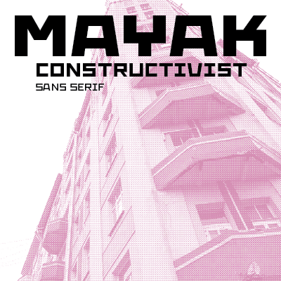 Пример шрифта Mayak Ultra Condensed Thin