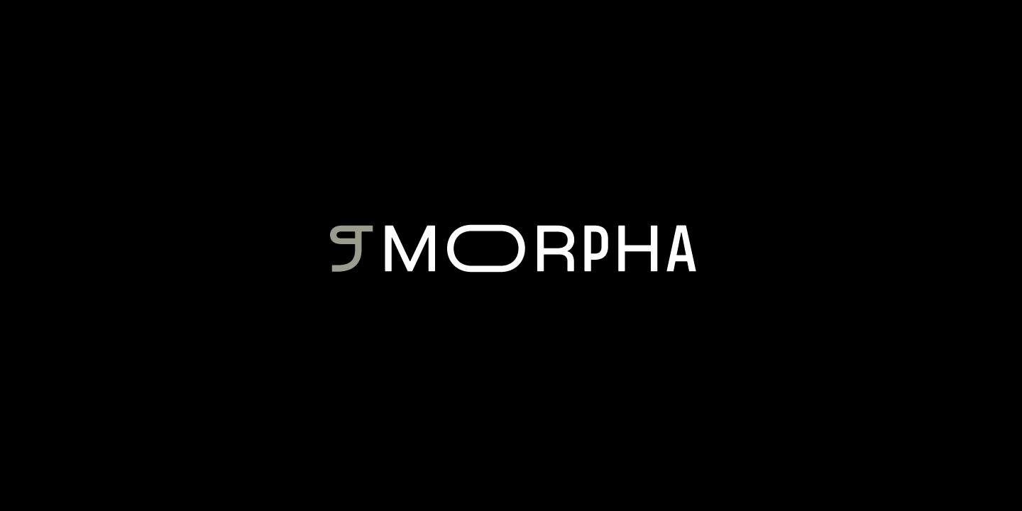 Пример шрифта Morpha Regular