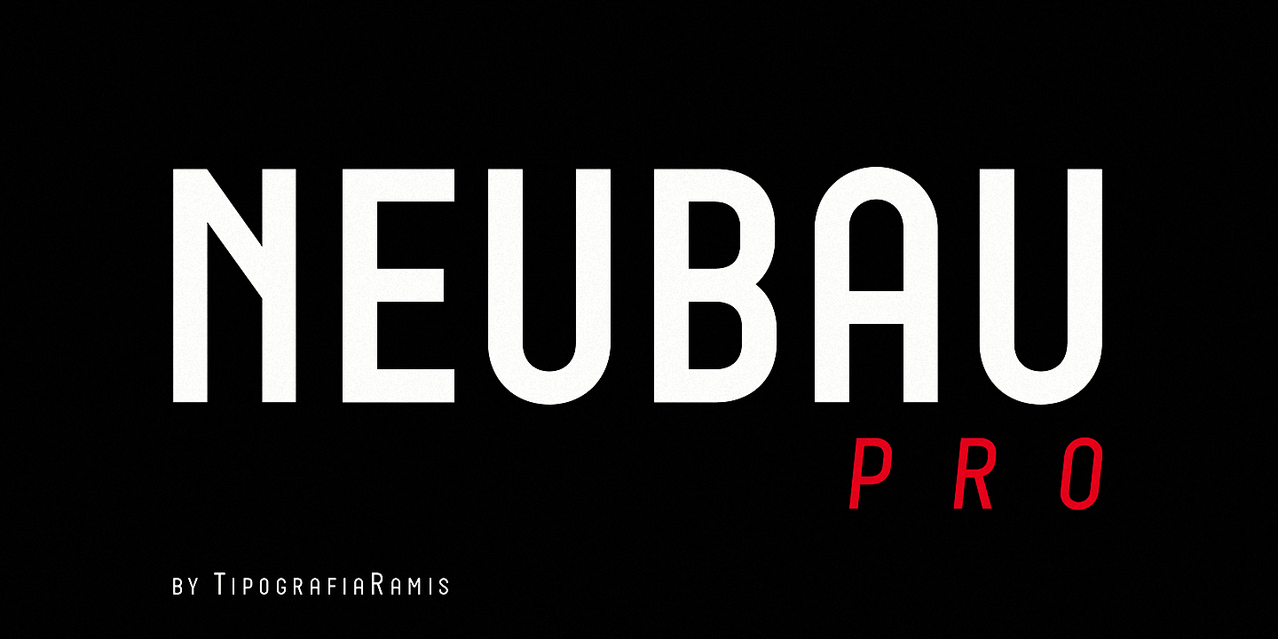 Пример шрифта Neubau Pro Bold Italic