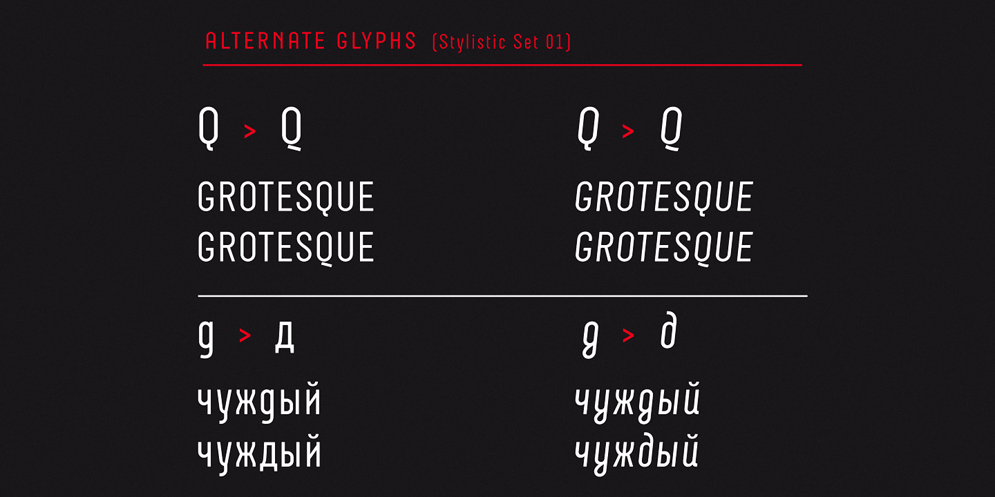 Пример шрифта Neubau Pro Italic