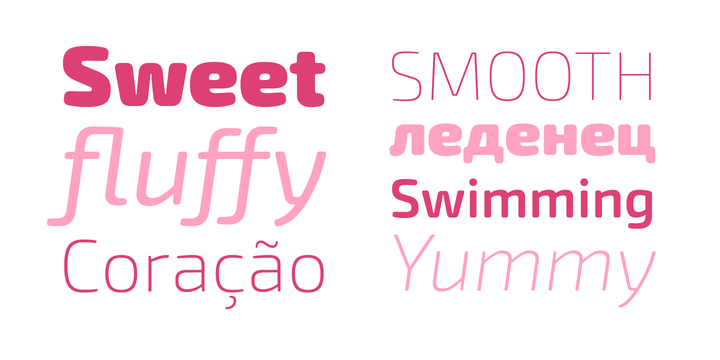 Пример шрифта Exo Soft Semi Bold Italic