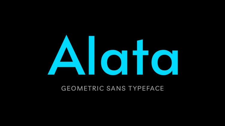 Пример шрифта Alata