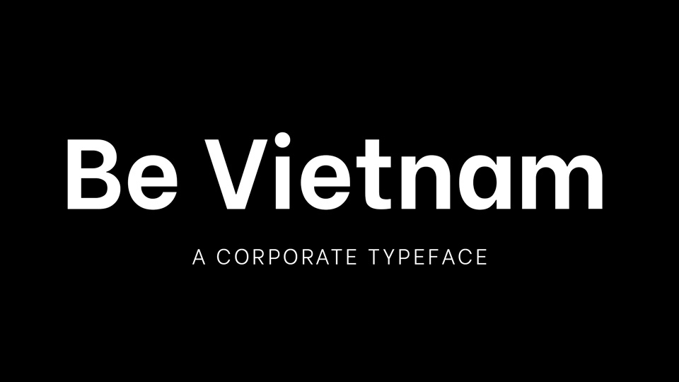 Пример шрифта Be Vietnam