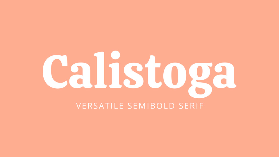 Пример шрифта Calistoga