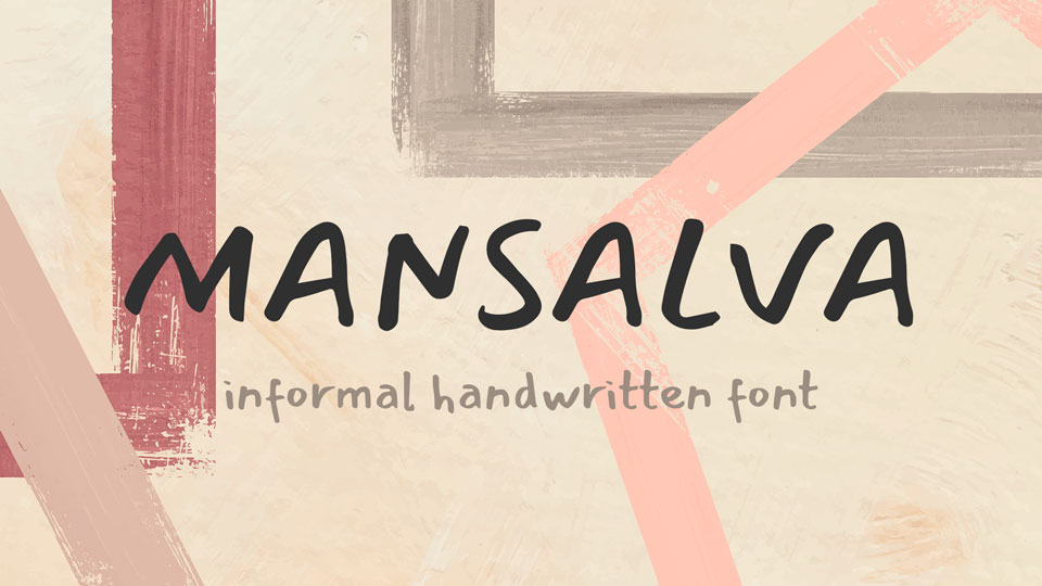 Пример шрифта Mansalva