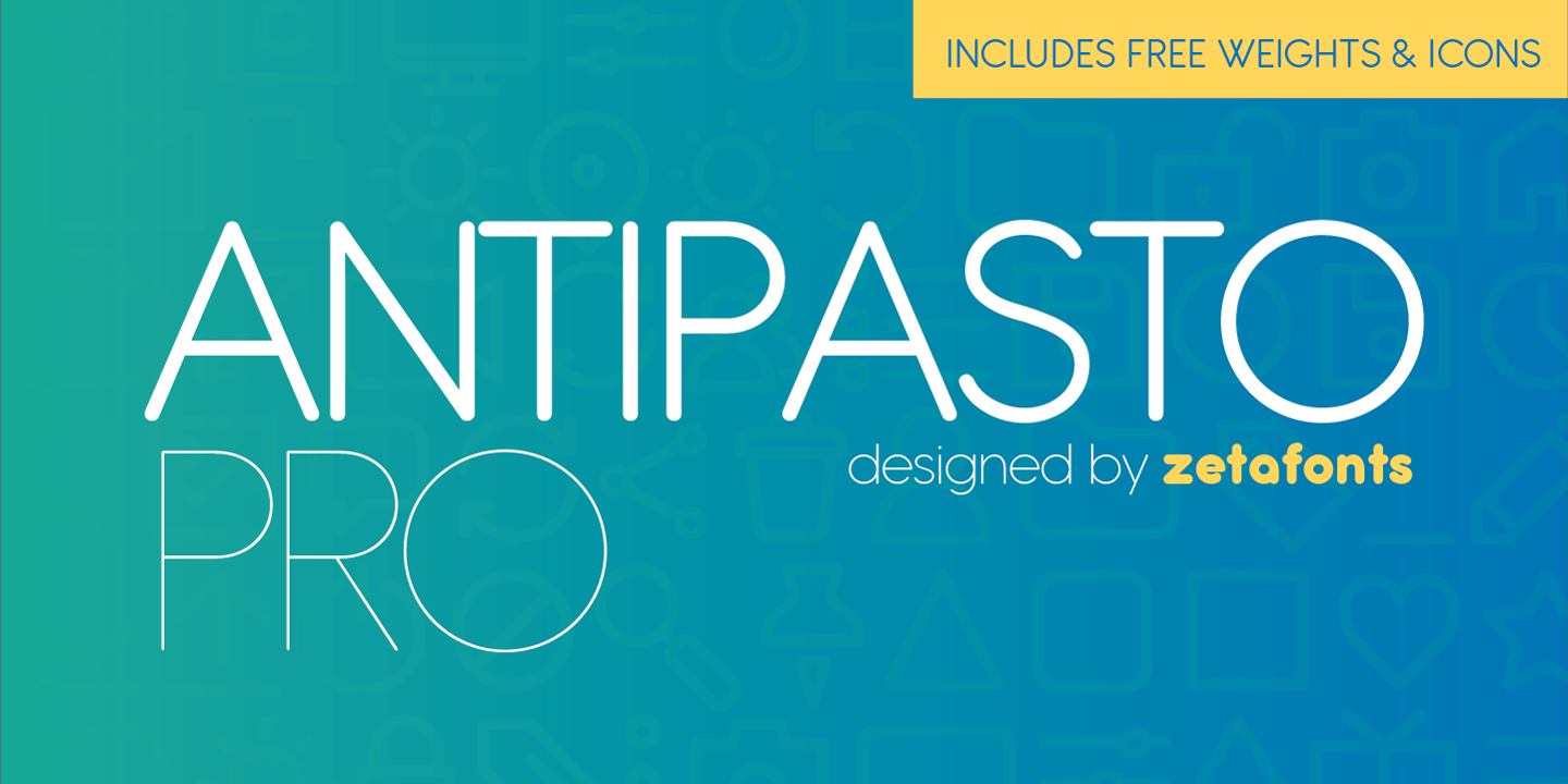 Пример шрифта Antipasto Pro Thin