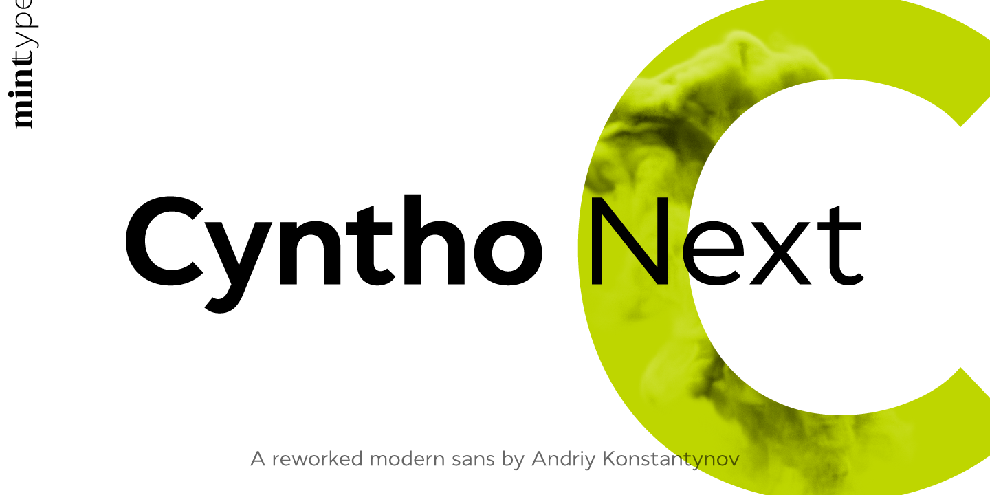 Пример шрифта Cyntho Next