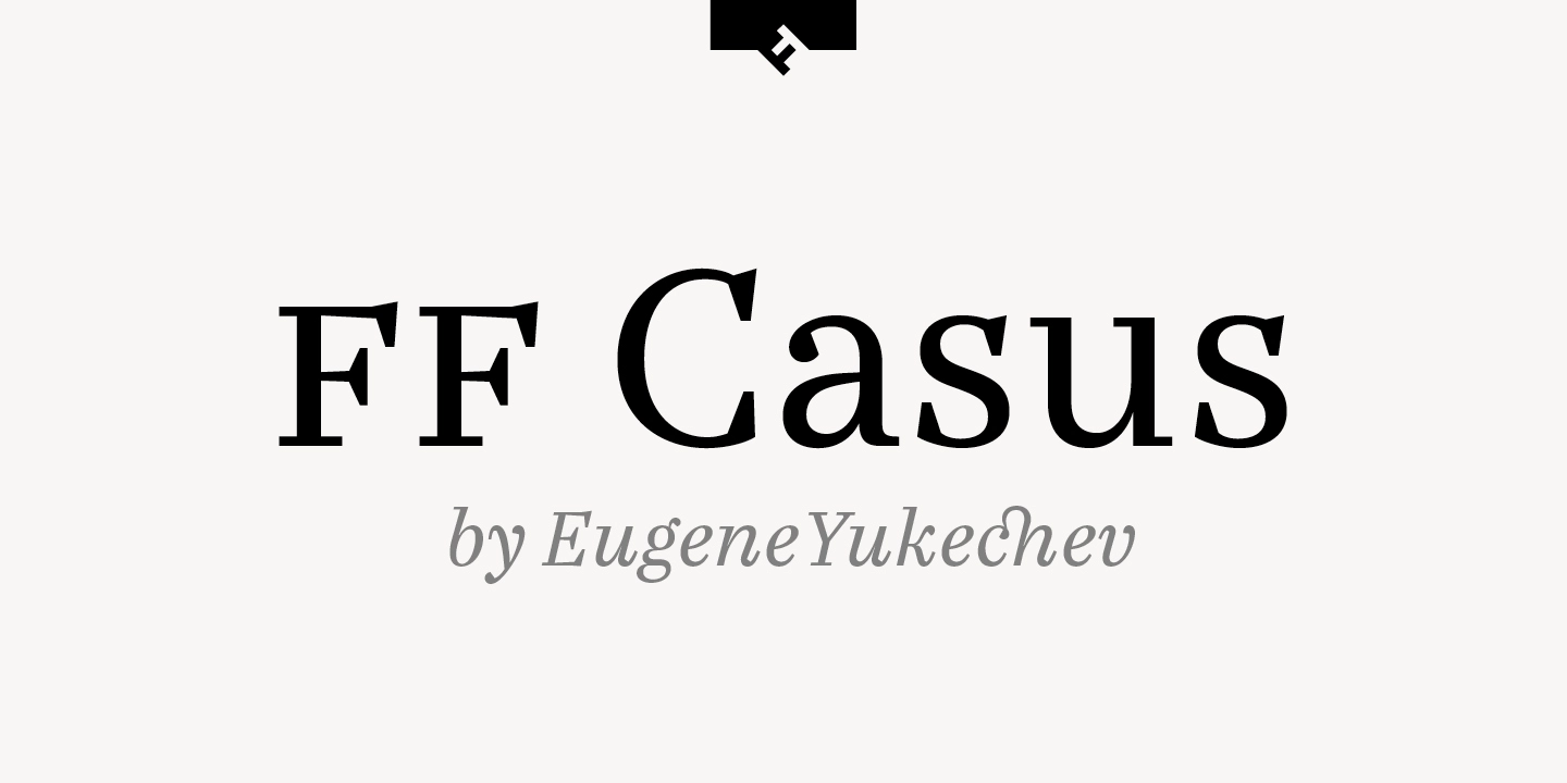 Пример шрифта FF Casus Pro
