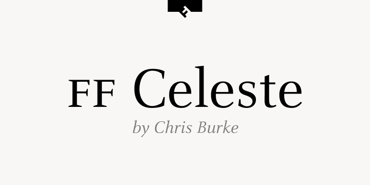 Пример шрифта FF Celeste