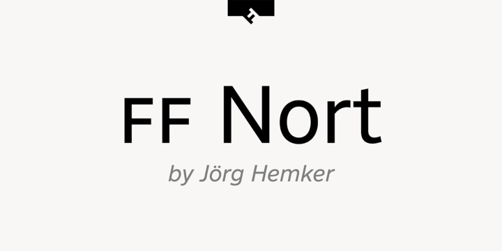 Пример шрифта FF Nort
