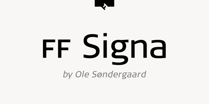 Пример шрифта FF Signa
