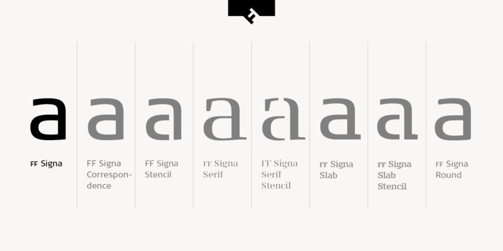 Пример шрифта FF Signa Medium