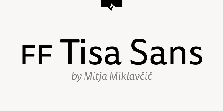 Пример шрифта FF Tisa Sans Pro