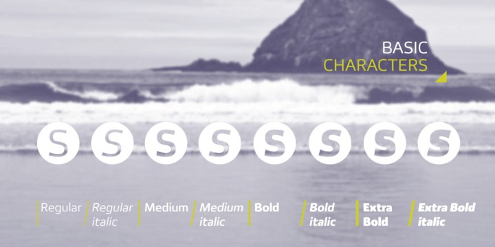 Пример шрифта Foros Bold Italic