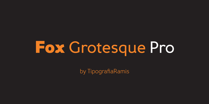 Пример шрифта Fox Grotesque Pro
