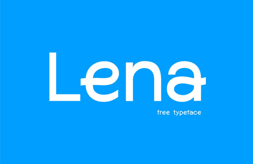 Пример шрифта Lena