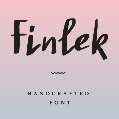 Пример шрифта Finlek