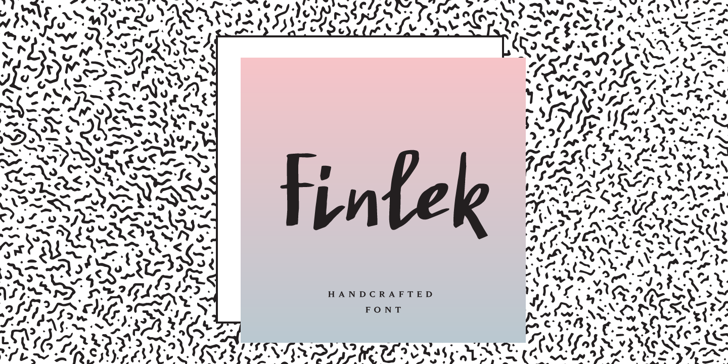 Пример шрифта Finlek Regular