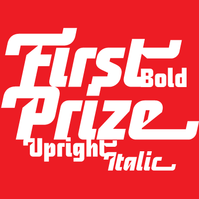 Пример шрифта First Prize